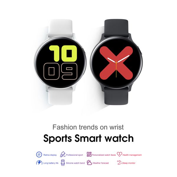 1.4inch Full Round Display Sport Pedometer Smart Watch For Men