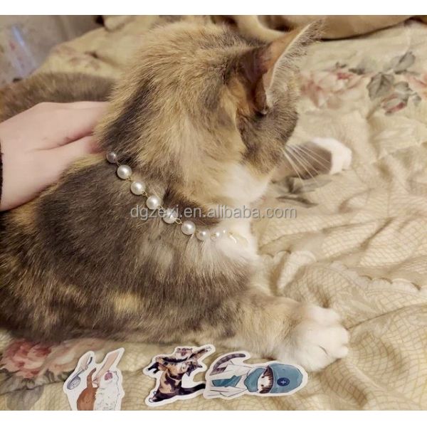CZX Pet Cute Handmade Necklace with Selection of Pendants Designed for Cat Dog Collar