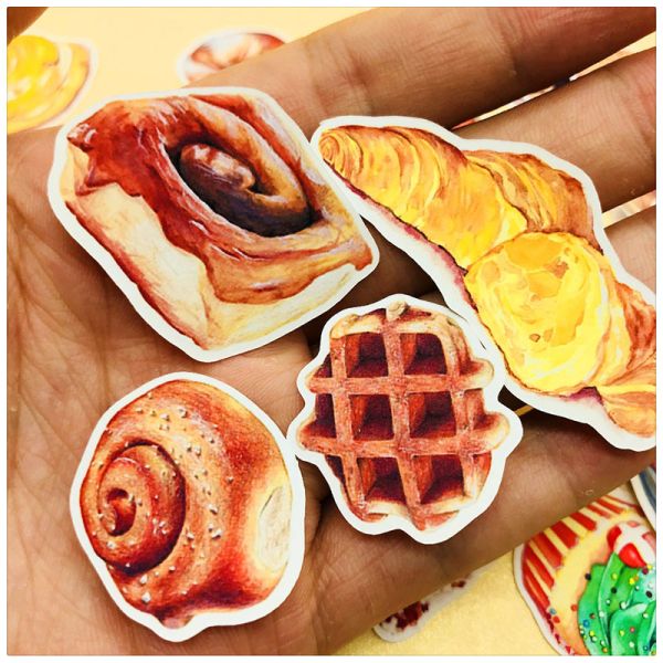 SGS Bakery Bread Hand Account Sticker Kiss Cut And Die Cut Sticker 1.5Inch