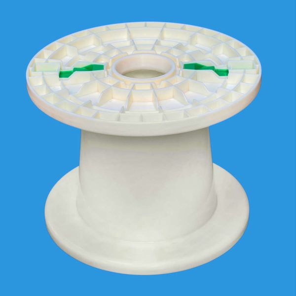 Conical plastic spool used for automobile wire