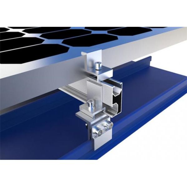 Металлическая крыша солнечная панель алюминиевый светильник PV крыша установка комплект вертикальный швов крыша светильник от китайского производителя