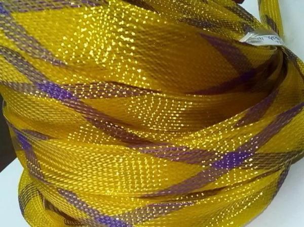 Black Monofilament PET Expandable Braided Sleeving Wear Resistant