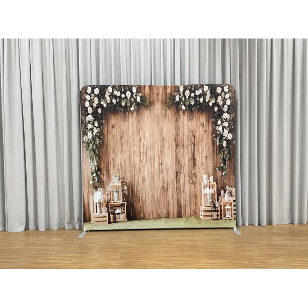 7x7 Pillowcase Photo Booth Backdrops Rustic Wedding Flower Curtain Backdrop