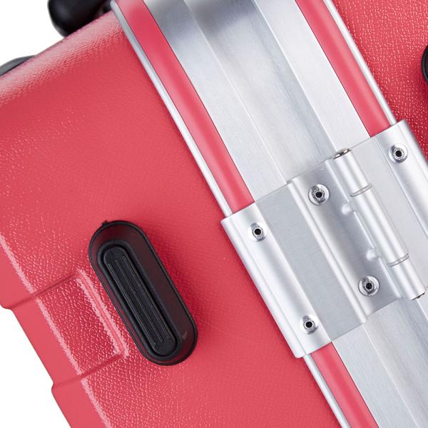 22 26 pouces PC en aluminium coffre dur Valige sans fermeture à glissière Sac de voyage avant ouvert Fonction de bagages durables Ensemble de 2 pièces pour l'extérieur