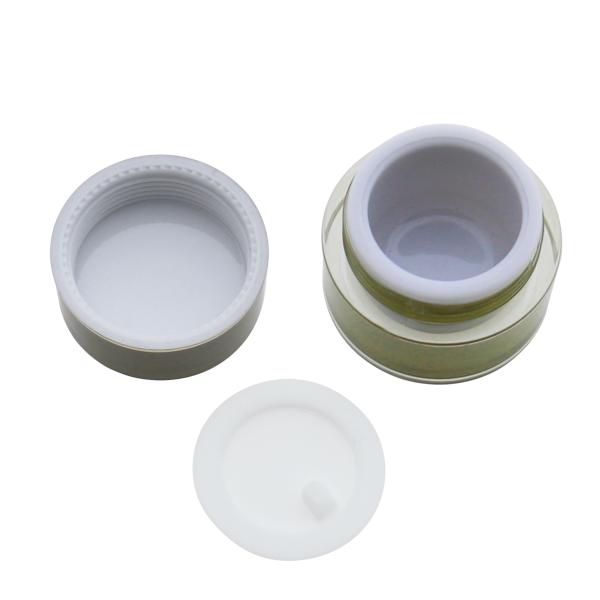 Customize Plastic Cosmetic Cream Jar 10g 20g 30g 50g Double Layer Acrylic Face Cream Jar
