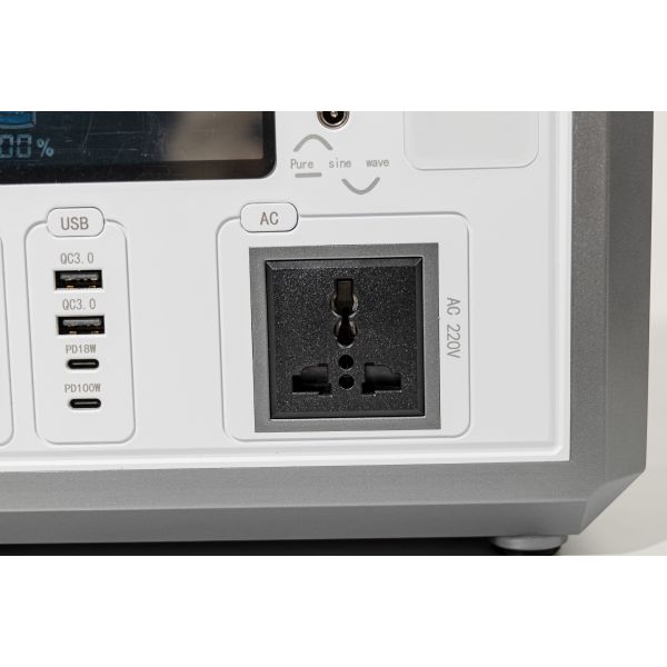 50Hz/60HZ AC Outlet Flash Fish Солнечный генератор Переносное хранение энергии с солнечными панелями для зарядки офисного оборудования