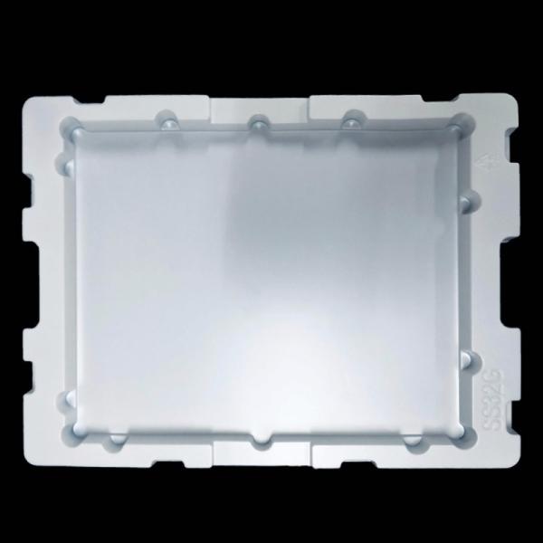 Forma e tamanho personalizáveis -Blister White PS Blister Turnover Tray para componentes eletrônicos