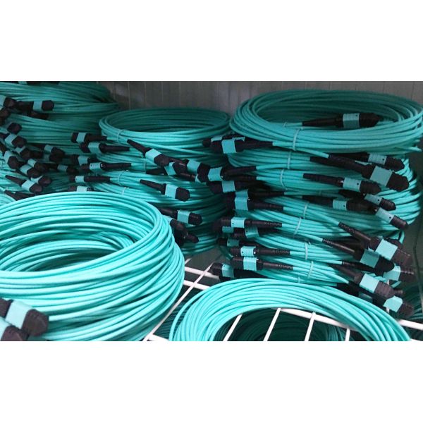 OM3 OM4 MPO MTP Loop Back LSZH Multimode Мини-волоконный патч-корд