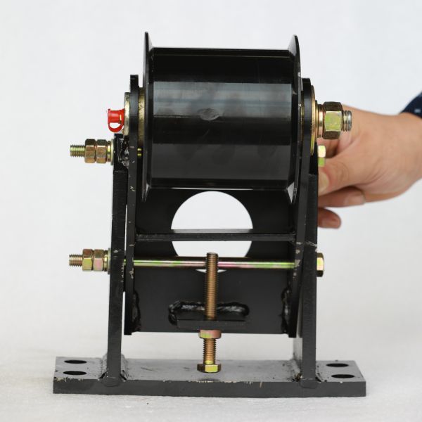 Assemblage de poulie de tension noire de grande taille - capacité de 5 courroies, réglage rapide de la courroie