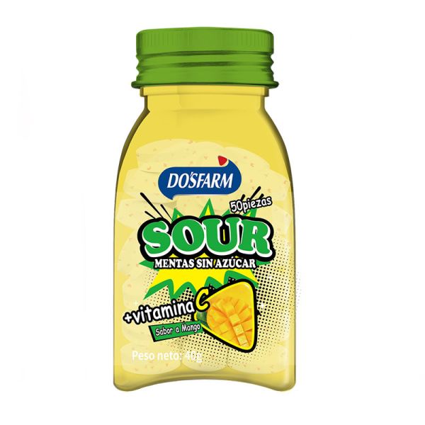 Mango Sour Mints Lozenge Sugar Free Mint Candy Custom Mints