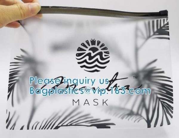 Custom Frosted Biodegradable Apparel ,Clothes, Garment, T Shirt, Swimwear, Packaging, Slider Zipper Bag