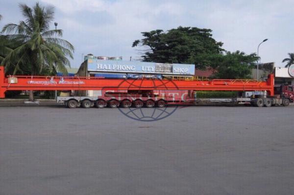 180 - 250 Ton Girder Transporter Trailer 8.25 - 20 Tyre Size Hydraulic Steering