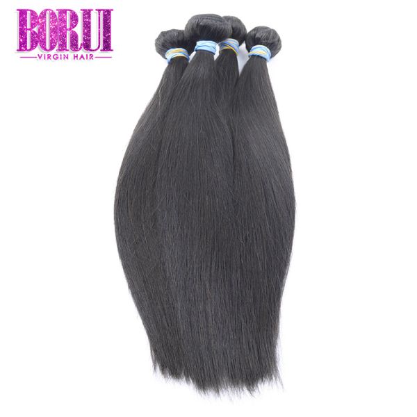 Unprocessed Brazilian Virgin Human Hair Soft Silky Straight Optional Texture