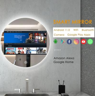 Modern Round Diameter 800MM Smart Mirror 21.5  inch  TV Illuminated Touch Screen LED Smart Mirror Skin Analyzer Magic Mirror Design