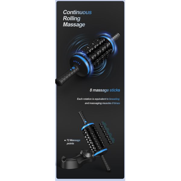 Muscle Relaxation Vibration Roller Massager Can Improve Lactic Acid Buildup After Exercise Suitable for Home Office or Gym Use