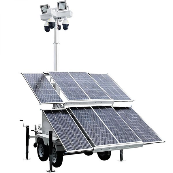 Zero Emissions Solar Mobile Tower Light Emergency Response Scenes Solar Light Tower Manufacturer