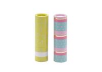 Recipiente reutilizable Eco del tubo de la barra de labios del color del limón amistoso