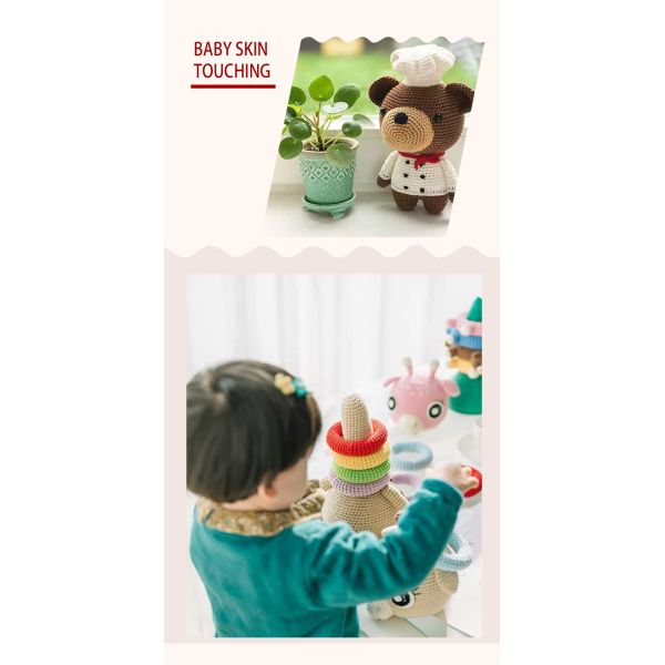 рука руки 4ply вяжет пряжи вязания крючком хлопка молока 60% хлопок 40% пряжи вязать