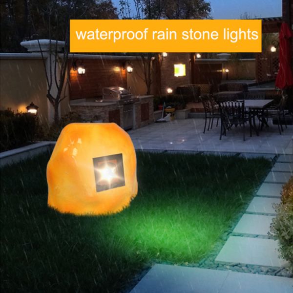 LED Stone Spot Light Outdoor Lawn Decorative Light Bright Landscape Resin Stone Lamp Garden Light