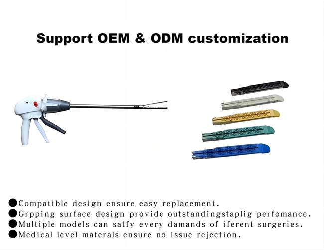 Сильный пузырь Endoscopic Linear Stapler Cartridge Немецкие титановые гвозди