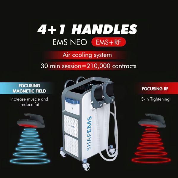 Radio Frequency Body Sculpting Machine Professional 13 Tesla EMS Slimming Machine