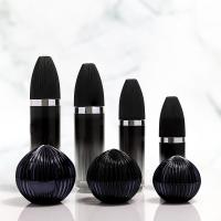 High-End Black Smooth Form Lotion Bottle Acrylic 100Ml Essential Oil Body Cream Bottle With Pump Face Cream Bottle