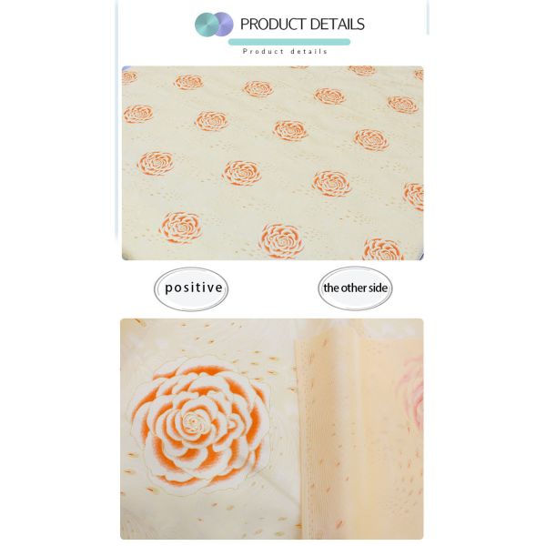 125gsm Mattress Quilting Fabric Fashion Printed Gold Powder Cloth