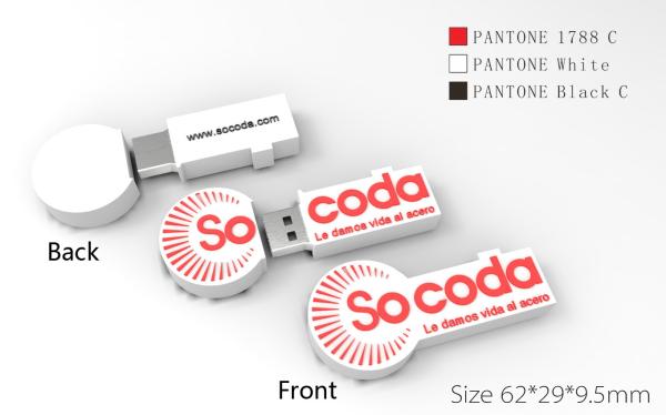2D 3D PVC USB Flash Drives OEM Factory