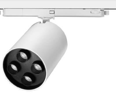 Integrated adaptor 3/4-wire anti glare flicker free combined 20W 25W 32W COB LED track light with adjustable reflector