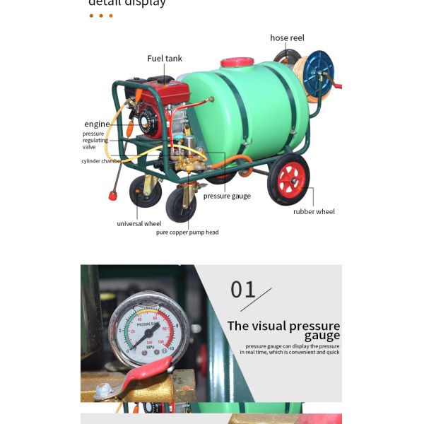 Anti Epidemic Gasoline Engine Power Sprayer High Pressure Agricultural