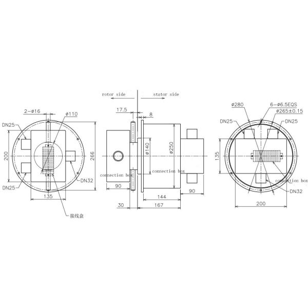 anillo colectando a prueba de explosiones de 380VAC IP65 para el uso de la plataforma petrolera