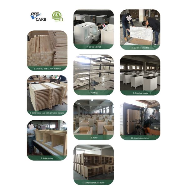 Поле стоящие черные Деревянные ванные шкафы / ванные мебельные комплекты