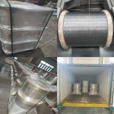 0.33mm Hot Dipped 1x7 Galvanized Steel Wire For Fiber Optical Cable
