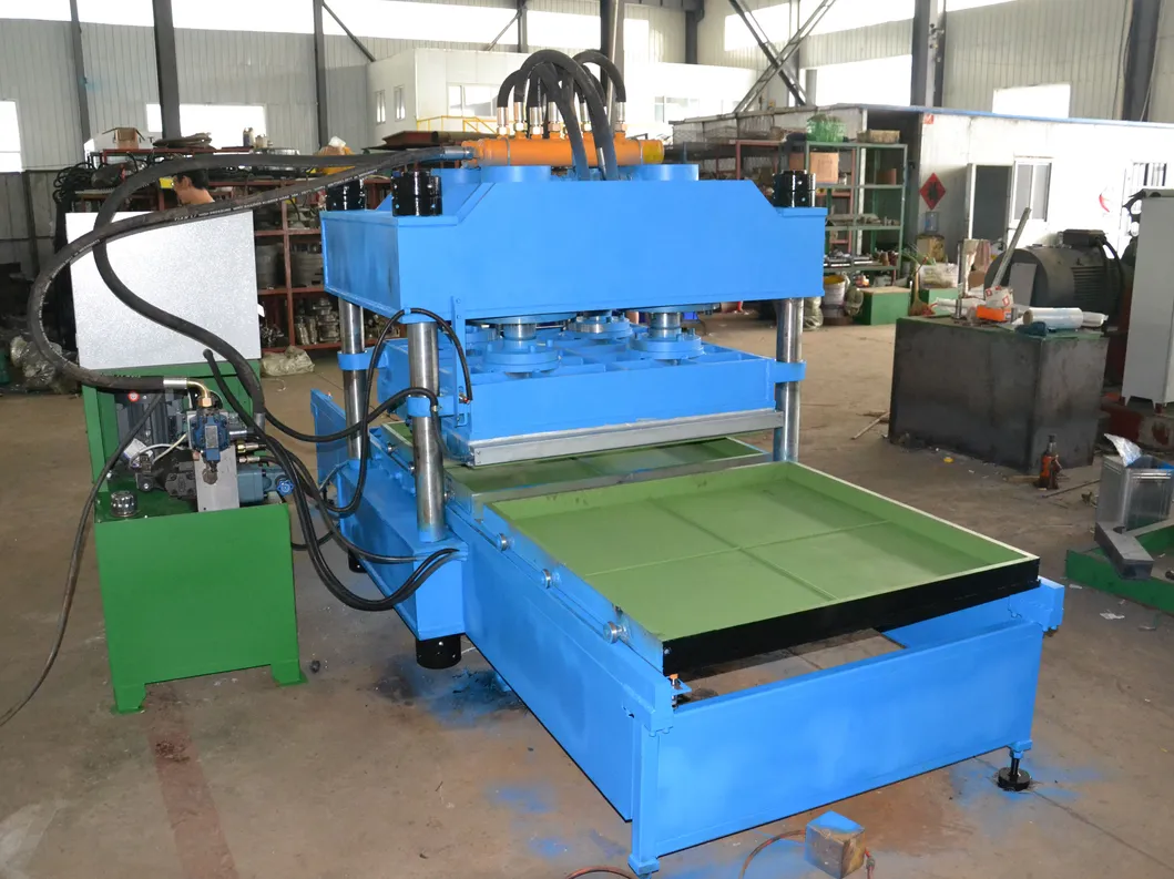 Automatic Rubber Floor Tile with Production Line / Powder Recycling Floor Tile Making Machine Mat Heating Vulcanizing Press