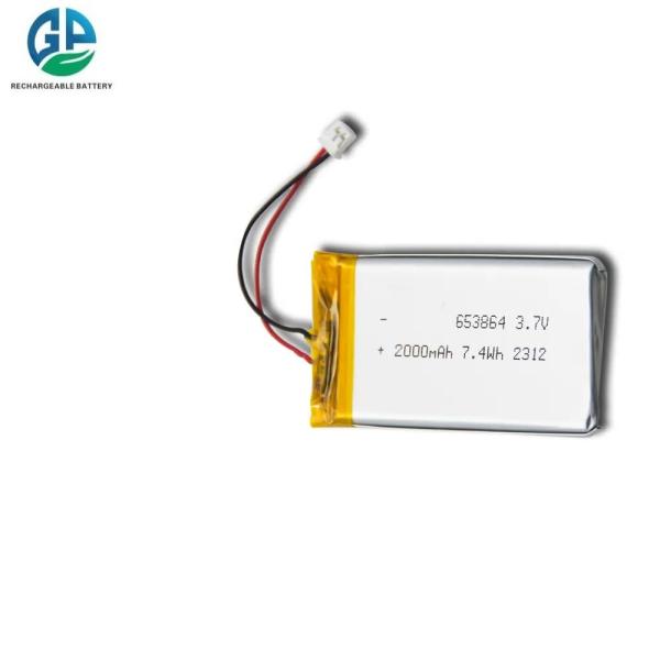 3.7 V 2000mah For Digital Products Medical Devices High Quality Eco-Friendly Lithium Ion Polymer Battery 653864 2000mAh