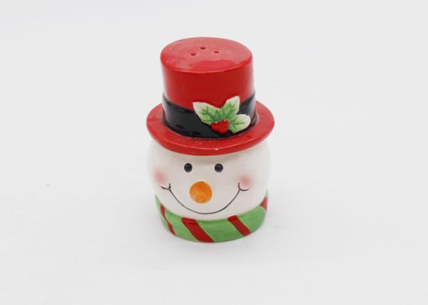 Ceramic Hand Painted Christmas Salt And Pepper Sets For Holiday Kitchen Decoration