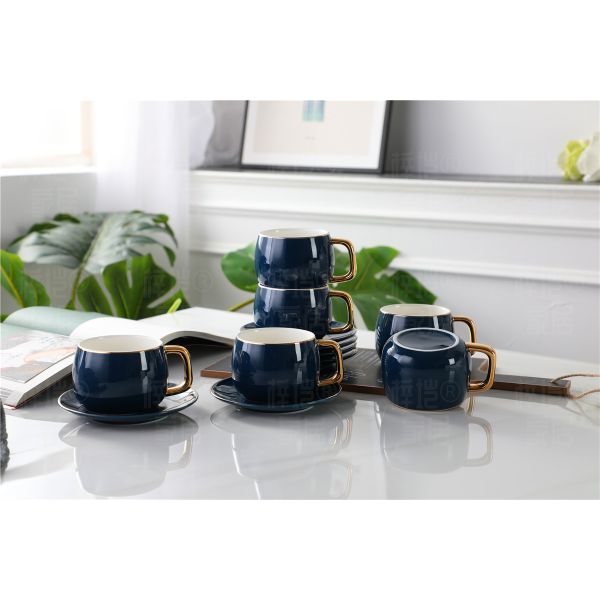 Recycling Modern Glazed 18oz 270g Polish Ceramic Mugs