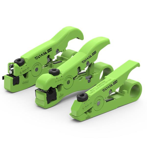 FONGKO CS-08 Round Flat Coaxia Cable Cutter , Multifunctional Wire Stripper End Cutting Pliers