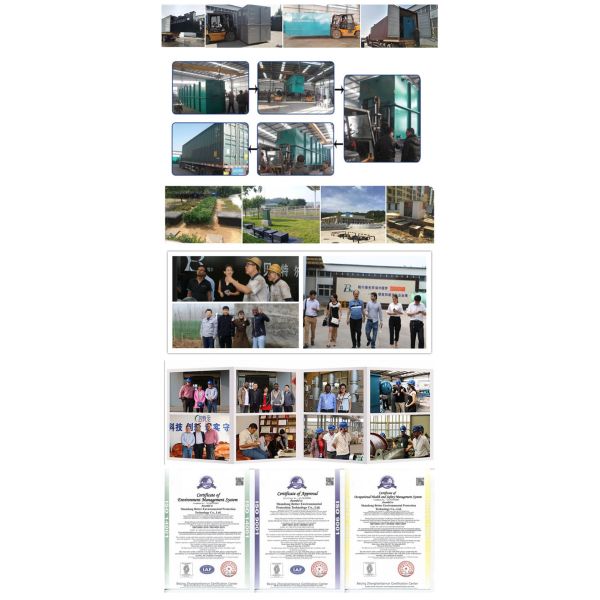 Маленькая очистная установка для сточных вод 500 кг для очистки сточных вод алкогольной дистилляции