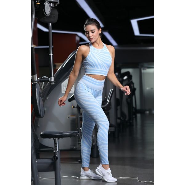 Seamless Jacquard Soft Leggings No See Through Yarn Dyed Colors