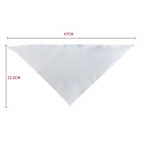 Customizable White Polyester Sublimation Blank Bibs For Babies