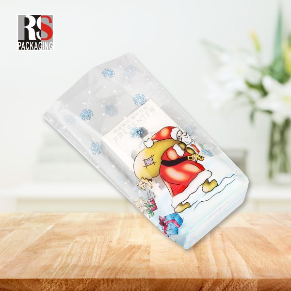 Хлеб с перекрещенным квадратным дном PP мешки Пластиковая упаковка продуктов питания OPP Bopp Block Дно мешки для торта