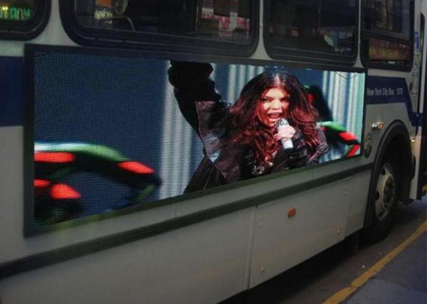 Outdoor Waterproof LED Mobile Billboard 6mm Pixel Pitch For Bus Advertising