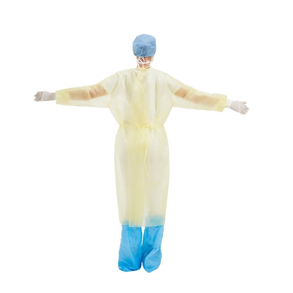 Haixin Disposable Lab Jacket Disposable Hip-Length Workwear SMS 50 Gsm Disposable Shirts with Snaps ISO 13485