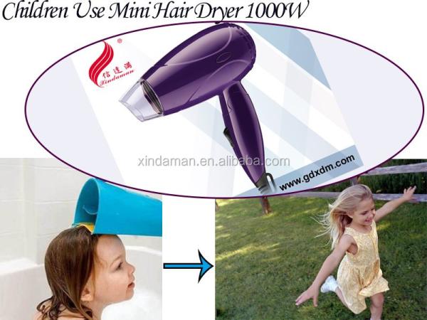 1000W Portable Electronic Hair Dryer Foldable With Concentrator