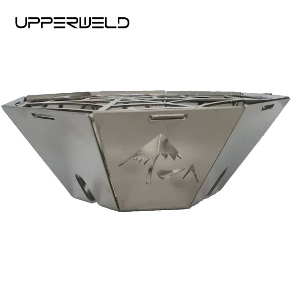 Estufas de gas para camping al aire libre con superficie de acero inoxidable y diseño ligero