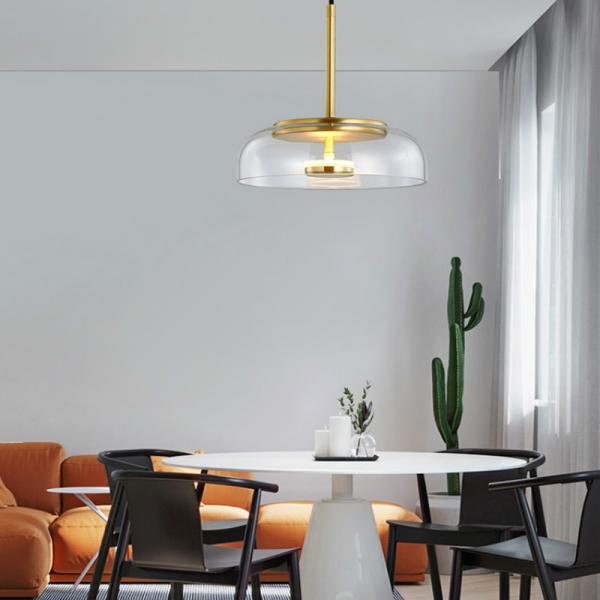 Modern Glass Pendant Lamps LED Bowl Nordic Lighting dinner table chandelier(WH-GP-41)