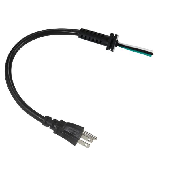 18AWG NEMA 5-15P para cables de alimentación de extremo despojado para aparatos