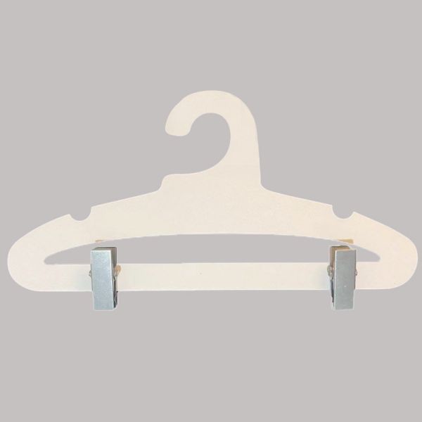 Customized Cardboard Pants Hangers With Clip  | Custom LOGO Trousers Hangers