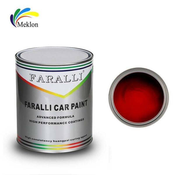 2K Rose Red Car Paint Top Coat Metallic Fade Resistant Durable